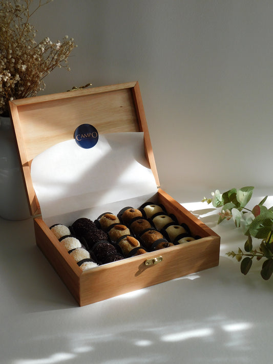 Cofre Holando - 20 brigadeiros finos